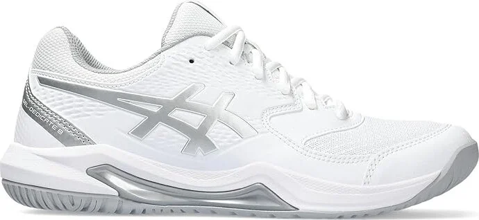 ASICS Women's GEL-Dedicate 8 Tennis Shoe Women's Shoes White/Pure Silver : 8 B - Medium, Synthetic - Image 6