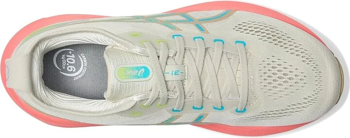 ASICS Women's GEL-Kayano 31 Women's Running Shoes Birch/Energy Aqua : 9.5 B - Medium, Synthetic - Image 2