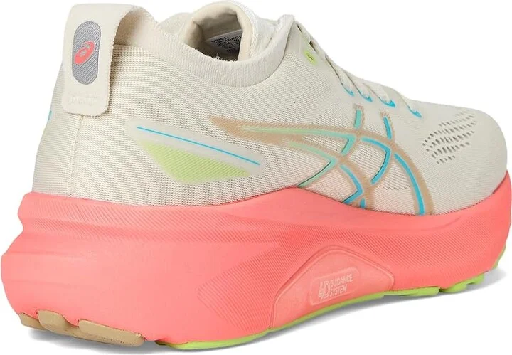 ASICS Women's GEL-Kayano 31 Women's Running Shoes Birch/Energy Aqua : 9.5 B - Medium, Synthetic - Image 4