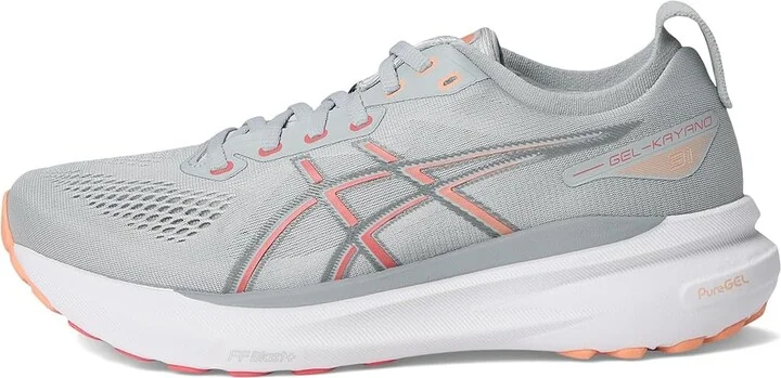 ASICS Women's GEL-Kayano 31 Women's Running Shoes Piedmont Grey/Papaya : 6.5 B - Medium, Synthetic - Image 6