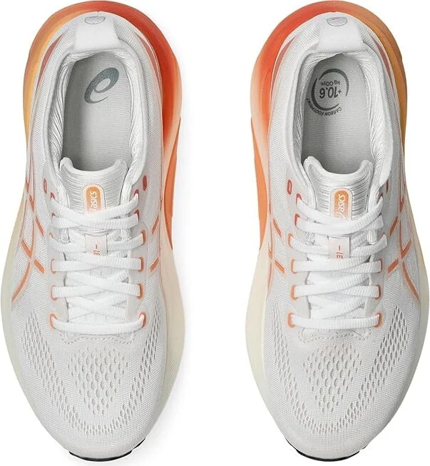 ASICS Women's GEL-Kayano 31 Women's Running Shoes White/Faded Orange : 5 B - Medium, Synthetic - Image 2