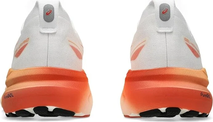 ASICS Women's GEL-Kayano 31 Women's Running Shoes White/Faded Orange : 5 B - Medium, Synthetic - Image 5