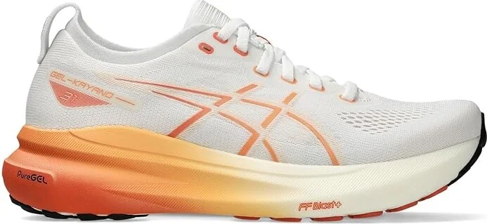 ASICS Women's GEL-Kayano 31 Women's Running Shoes White/Faded Orange : 5 B - Medium, Synthetic - Image 7