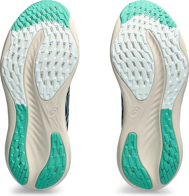 ASICS Women's GEL-Nimbus 26 Women's Shoes Blue Expanse/Aurora Green : 9.5 B - Medium, Synthetic - Image 3