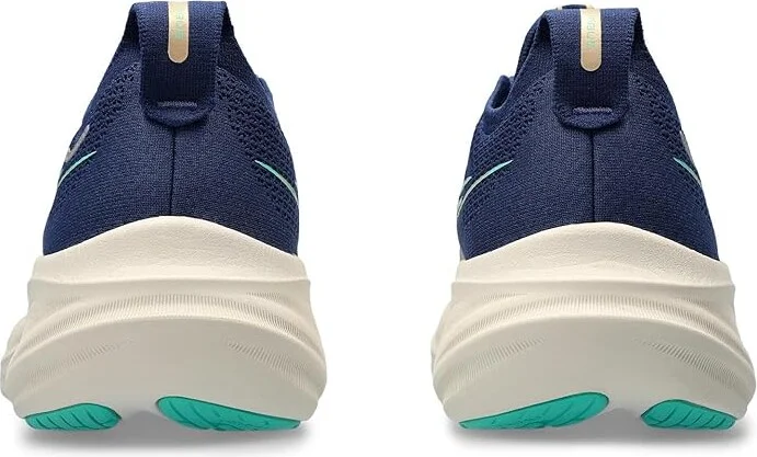 ASICS Women's GEL-Nimbus 26 Women's Shoes Blue Expanse/Aurora Green : 9.5 B - Medium, Synthetic - Image 4