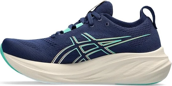 ASICS Women's GEL-Nimbus 26 Women's Shoes Blue Expanse/Aurora Green : 9.5 B - Medium, Synthetic - Image 5