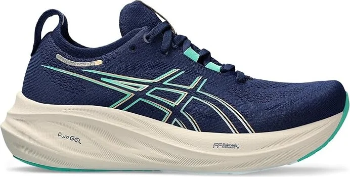 ASICS Women's GEL-Nimbus 26 Women's Shoes Blue Expanse/Aurora Green : 9.5 B - Medium, Synthetic - Image 6