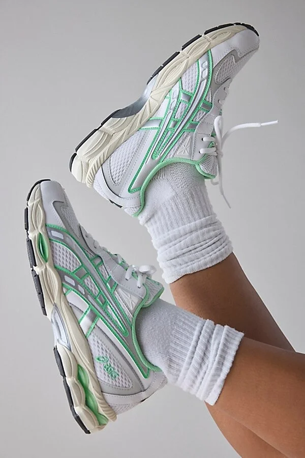 ASICS Women's GEL-NYC 2055 Sneaker in White/Menthol - Image 2
