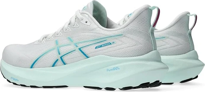 ASICS Women's GT-2000 13 Women's Running Shoes White/Soothing Sea : 5 B - Medium, Synthetic - Image 4
