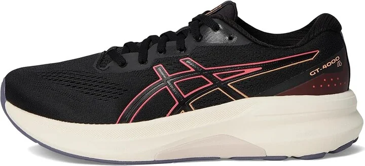ASICS Women's GT-4000 4 Women's Running Shoes Black/Coral Reef : 6 B - Medium, Synthetic - Image 6