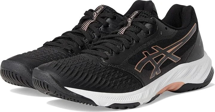 ASICS Women's Netburner Ballistic FF 3 Volleyball Shoe Women's Shoes Black/Rose Gold : 13 B - Medium