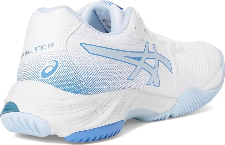 ASICS Women's Netburner Ballistic FF 3 Volleyball Shoe Women's Shoes White/Blue Coast : 8 B - Medium - Image 4