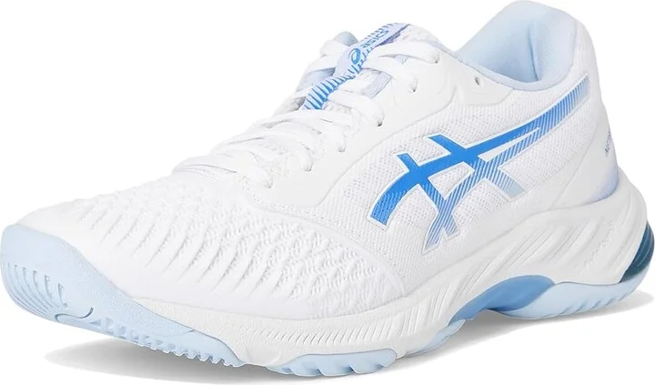 ASICS Women's Netburner Ballistic FF 3 Volleyball Shoe Women's Shoes White/Blue Coast : 8 B - Medium - Image 5