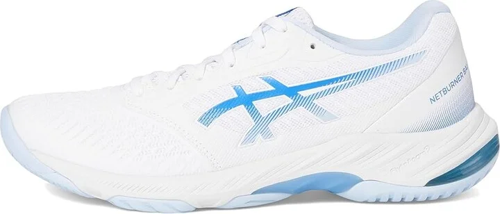 ASICS Women's Netburner Ballistic FF 3 Volleyball Shoe Women's Shoes White/Blue Coast : 8 B - Medium - Image 6