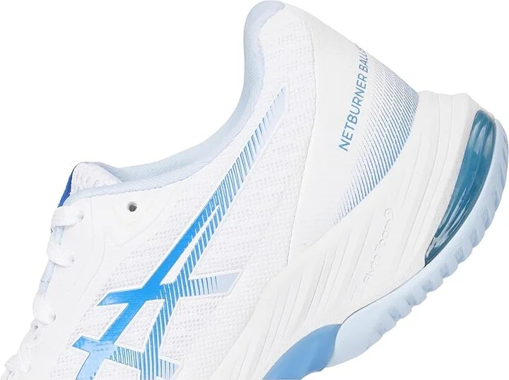 ASICS Women's Netburner Ballistic FF 3 Volleyball Shoe Women's Shoes White/Blue Coast : 8 B - Medium - Image 7