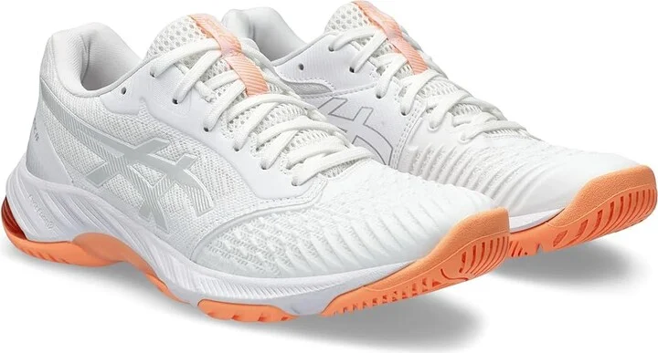 ASICS Women's Netburner Ballistic FF 3 Volleyball Shoe Women's Shoes White/Glacier Grey : 13 B - Medium, Synthetic/Textile
