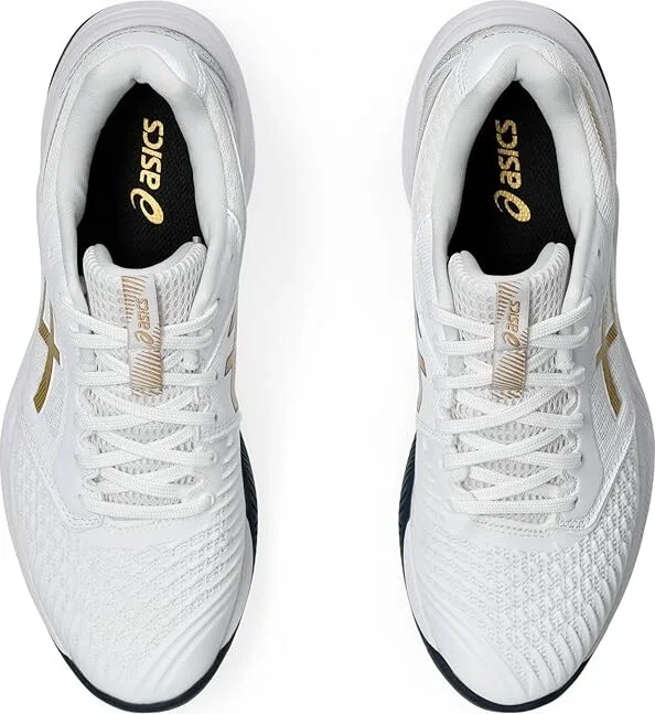 ASICS Women's Netburner Ballistic FF 3 Volleyball Shoe Women's Shoes White/Pure Gold : 13 B - Medium, Synthetic/Textile - Image 2
