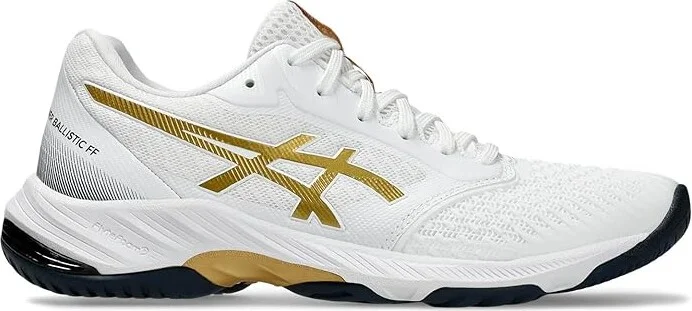 ASICS Women's Netburner Ballistic FF 3 Volleyball Shoe Women's Shoes White/Pure Gold : 13 B - Medium, Synthetic/Textile - Image 6