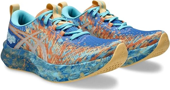 ASICS Women's Noosa Tri 16 Women's Running Shoes Nature Blue/Faded Orange : 8 B - Medium, Synthetic