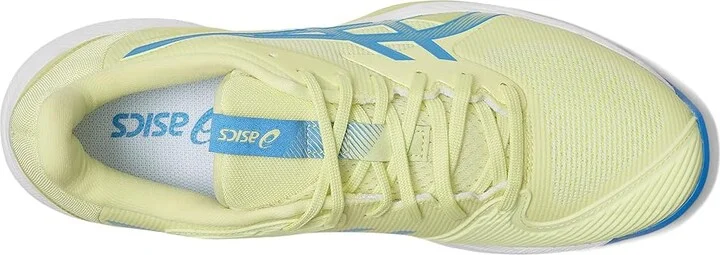 ASICS Women's Solution Speed FF 3 Tennis Shoe Men's Tennis Shoes Huddle Yellow/Blue Coast : 6.5 D - Medium, Synthetic - Image 2