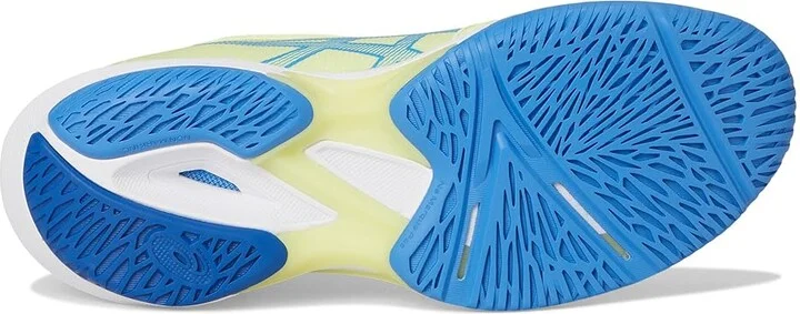ASICS Women's Solution Speed FF 3 Tennis Shoe Men's Tennis Shoes Huddle Yellow/Blue Coast : 6.5 D - Medium, Synthetic - Image 3