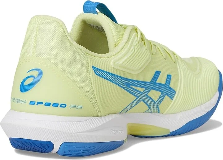 ASICS Women's Solution Speed FF 3 Tennis Shoe Men's Tennis Shoes Huddle Yellow/Blue Coast : 6.5 D - Medium, Synthetic - Image 4