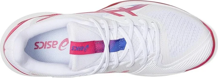 ASICS Women's Solution Speed FF 3 Tennis Shoe Women's Shoes White/Bright Rose : 5.5 B - Medium, Synthetic - Image 2