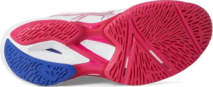 ASICS Women's Solution Speed FF 3 Tennis Shoe Women's Shoes White/Bright Rose : 5.5 B - Medium, Synthetic - Image 3