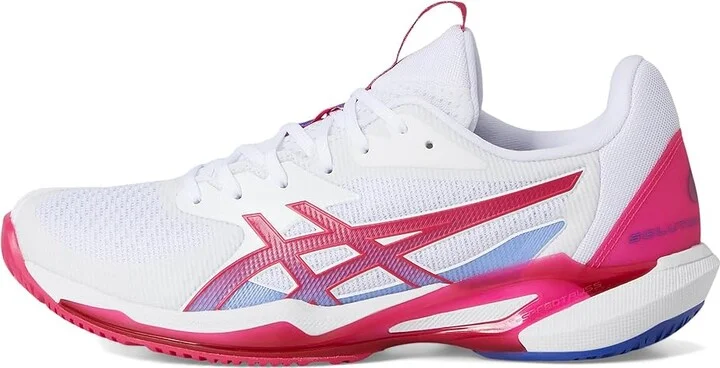 ASICS Women's Solution Speed FF 3 Tennis Shoe Women's Shoes White/Bright Rose : 5.5 B - Medium, Synthetic - Image 6