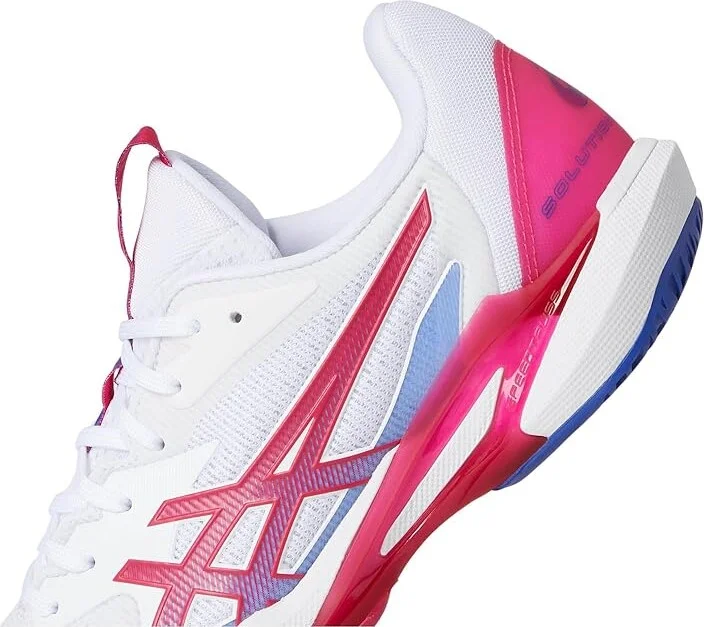 ASICS Women's Solution Speed FF 3 Tennis Shoe Women's Shoes White/Bright Rose : 5.5 B - Medium, Synthetic - Image 7