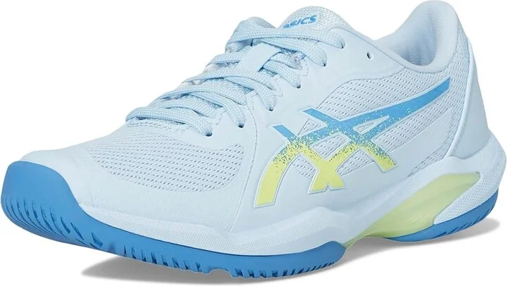 ASICS Women's Solution Swift FF 2 Tennis Shoe Women's Tennis Shoes Light Blue/Huddle Yellow : 9 B - Medium - Image 5