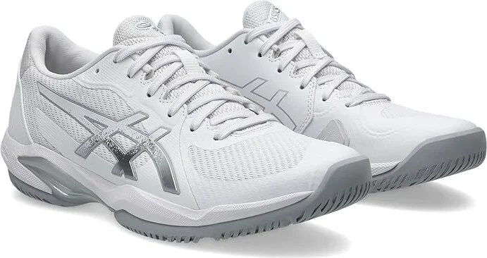 ASICS Women's Solution Swift FF 2 Tennis Shoe Women's Tennis Shoes White/Pure Silver : 11.5 B - Medium