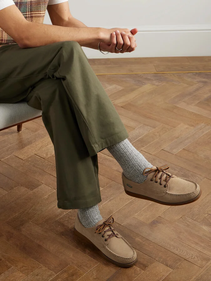 Askook Textured-Suede Boat Shoes - Image 2