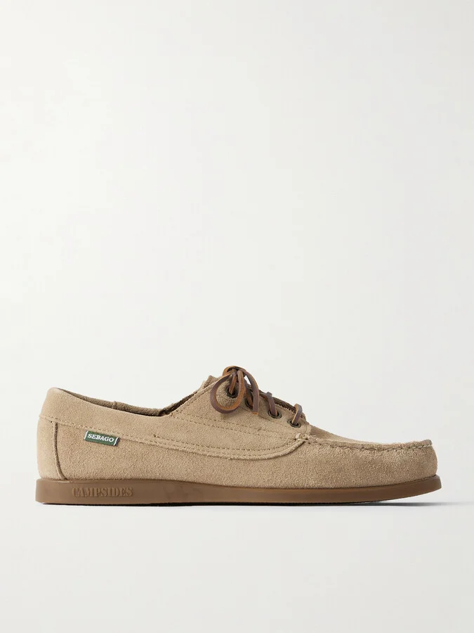 Askook Textured-Suede Boat Shoes