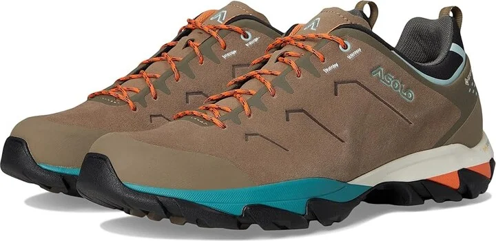 Asolo Acadia Lth GTX Women's Climbing Shoes Dodo Beige/Harbor G : 10.5 B - Medium, Suede/Synthetic