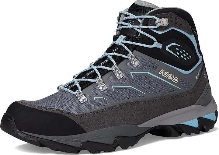 Asolo Acadia Mid GTX Women's Climbing Shoes Graphite/Sky Blue : 10 B - Medium, Leather - Image 5