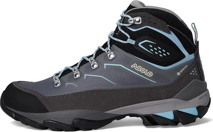 Asolo Acadia Mid GTX Women's Climbing Shoes Graphite/Sky Blue : 10 B - Medium, Leather - Image 6