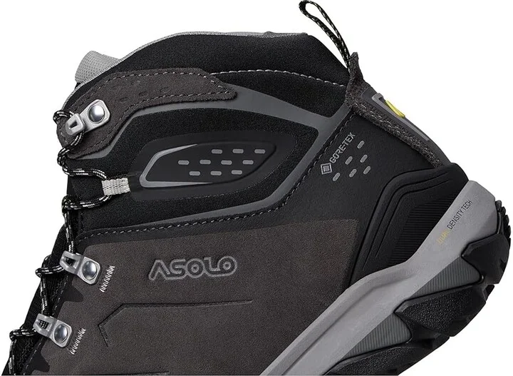 Asolo Acadia Mid Lth GTX Men's Climbing Shoes Graphite/Black : 12 D - Medium, Leather/Suede - Image 7