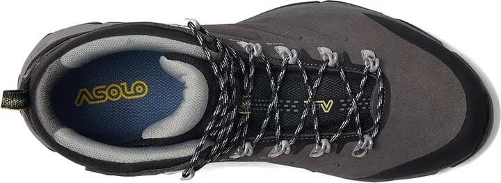 Asolo Acadia Mid Lth GTX MW Men's Climbing Shoes Graphite/Black : 11 E - Wide, Leather/Suede - Image 2