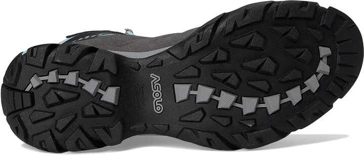 Asolo Acadia Mid Lth GTX Women's Climbing Shoes Graphite/Sky Blue : 9 B - Medium, Leather - Image 3