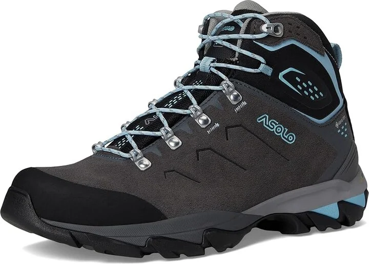 Asolo Acadia Mid Lth GTX Women's Climbing Shoes Graphite/Sky Blue : 9 B - Medium, Leather - Image 5