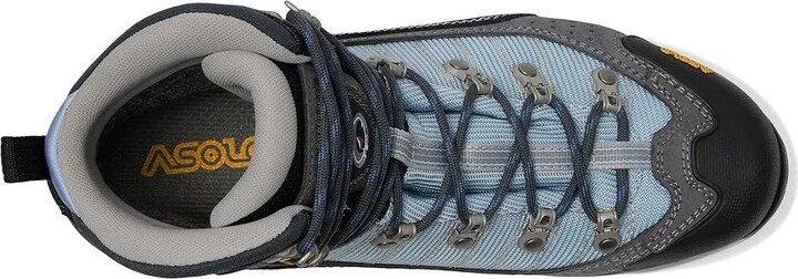 Asolo Drifter I EVO GV Women's Climbing Shoes Grey/Blue Fog : 9 B - Medium, Suede - Image 2