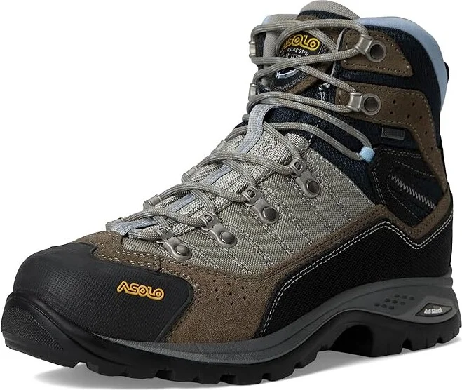 Asolo Drifter I EVO GV Women's Climbing Shoes Grey/Blue Fog : 9 B - Medium, Suede - Image 11