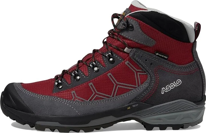 Asolo Falcon EVO GV Women's Shoes Grey/Carm.Red/Shark : 7 B - Medium, Leather - Image 5