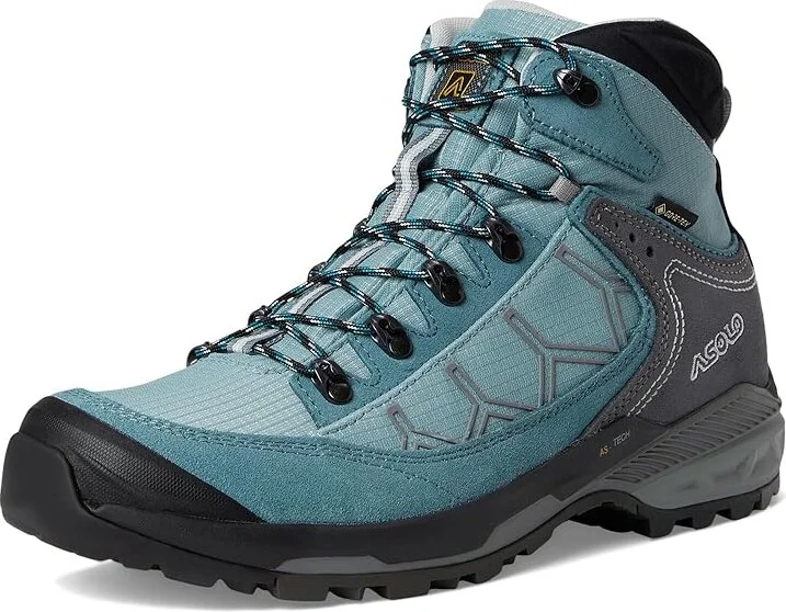 Asolo Falcon EVO GV Women's Shoes Grey/Carm.Red/Shark : 7 B - Medium, Leather - Image 10