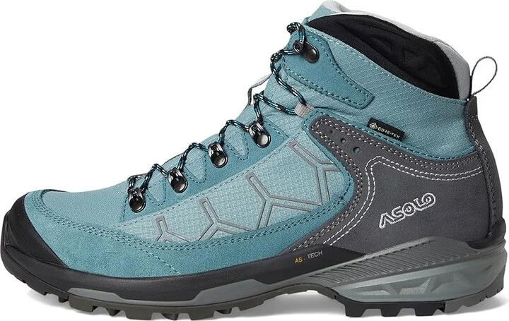 Asolo Falcon EVO GV Women's Shoes Grey/Carm.Red/Shark : 7 B - Medium, Leather - Image 11