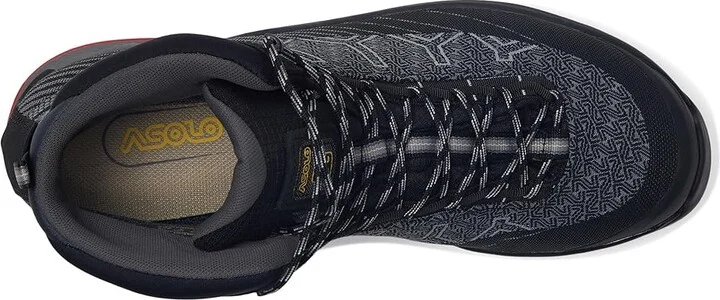 Asolo Falcon EVO Jaquard GV Men's Shoes Black/Red : 10 D - Medium - Image 2