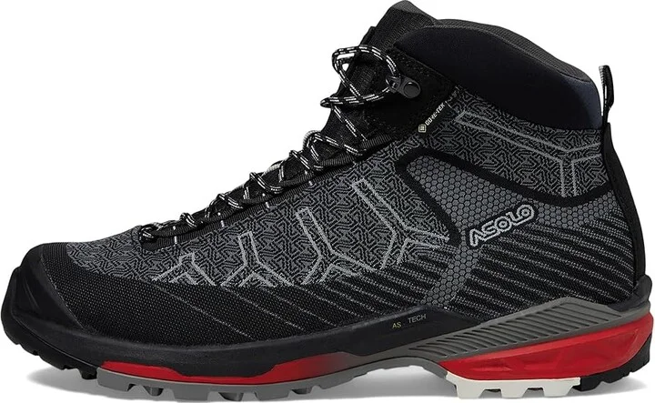 Asolo Falcon EVO Jaquard GV Men's Shoes Black/Red : 10 D - Medium - Image 5
