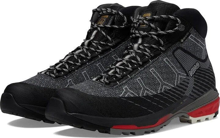 Asolo Falcon EVO Jaquard GV Men's Shoes Black/Red : 10 D - Medium