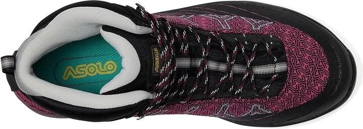 Asolo Falcon EVO Jaquard GV Women's Climbing Shoes Black/Aqua Green : 6.5 B - Medium, Synthetic - Image 7